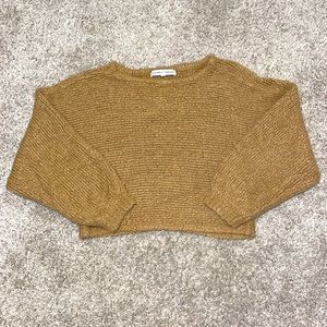 Brown knitted sweatshirt